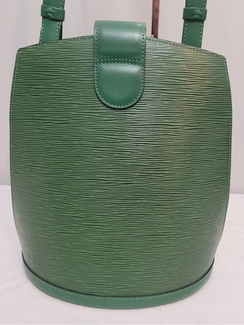 Louis Vuitton Cluny Green Epi Leather Shoulder Bag Vintage with Dust Bag